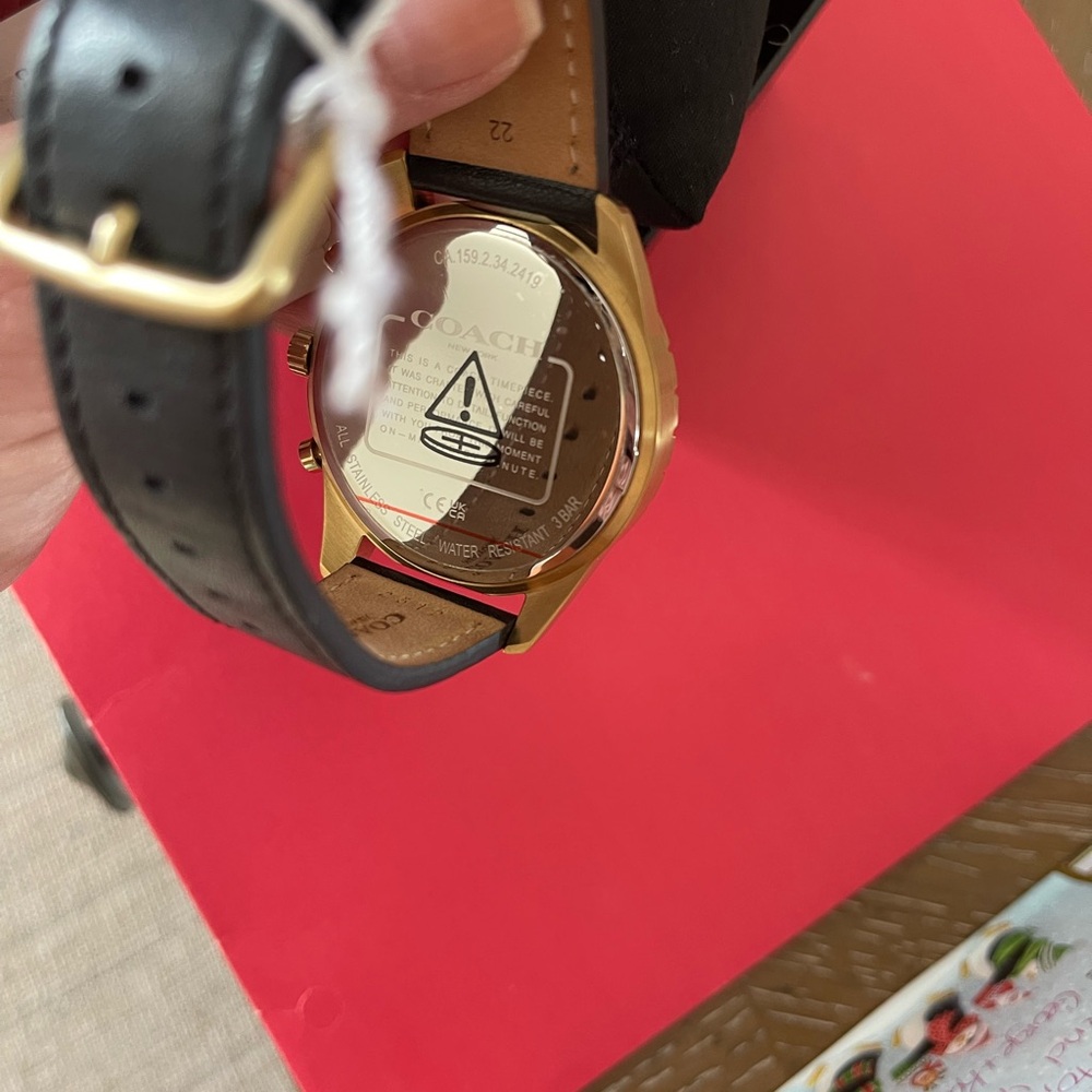 Coach Black and Gold Chronograph Watch - Picture 4 of 4